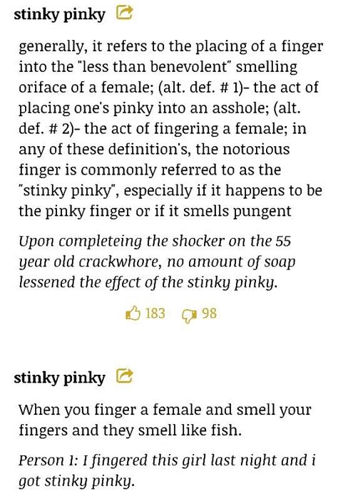 stinky pinky meaning|14 Words For Types Of Word Play 